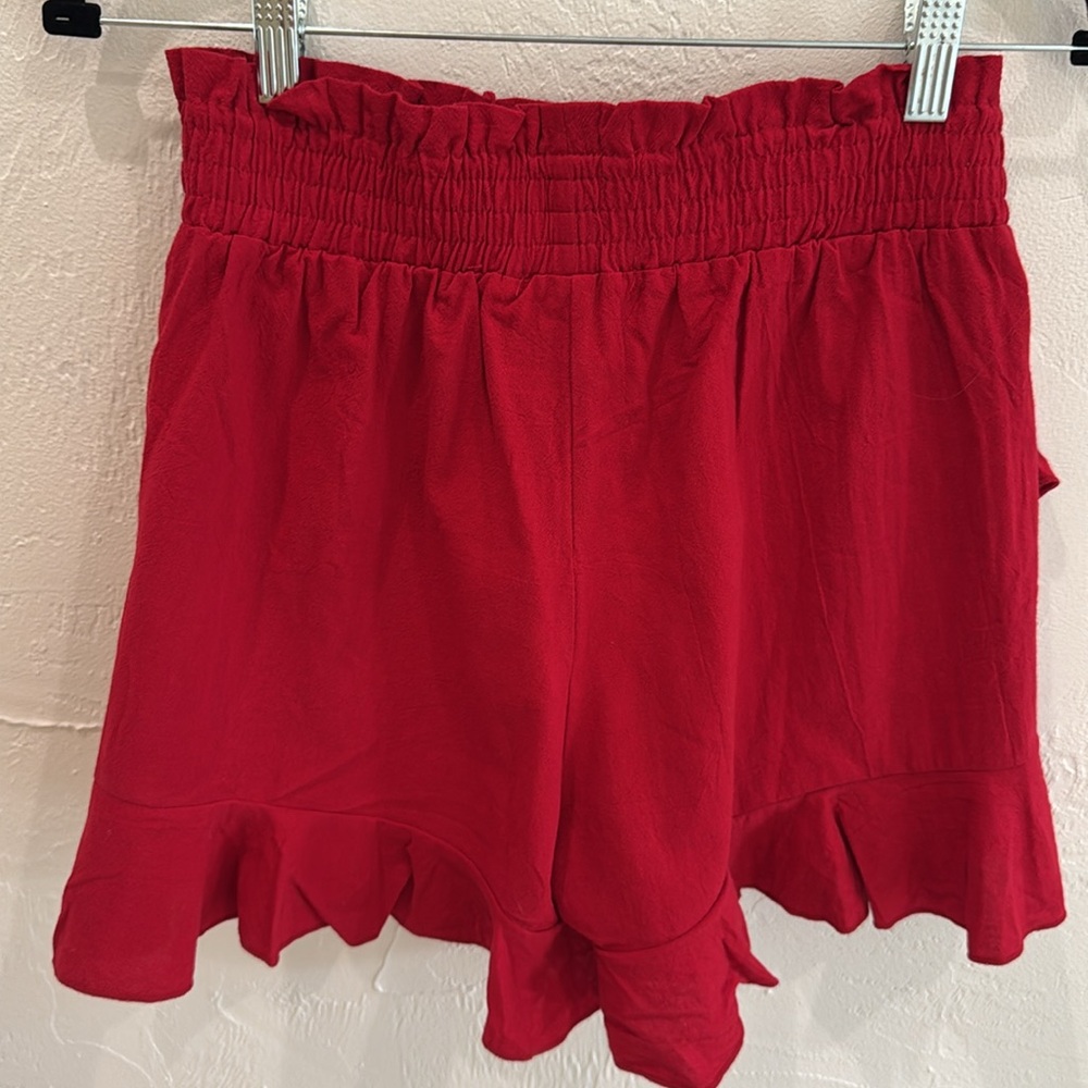❤️NWOT Red Ruffle Skort-Size Medium❤️ - Picture 4 of 4